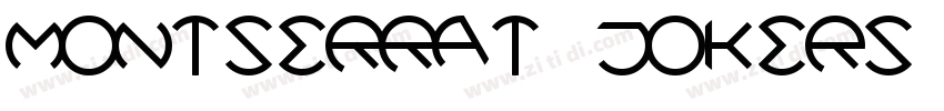 Montserrat jokers字体转换